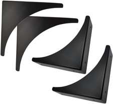 4 Pcs Black Metal Corner Protector Box Edge Safety Guard Cabinet