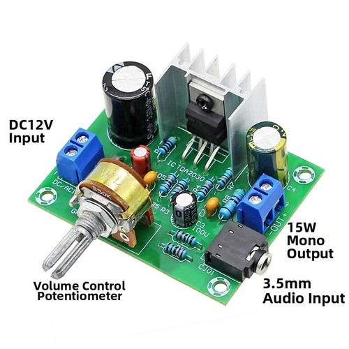 Einkanal TDA2030A Sound Audio Board 15W Ausgang DC 12 Volt Modul - Bild 4 von 10