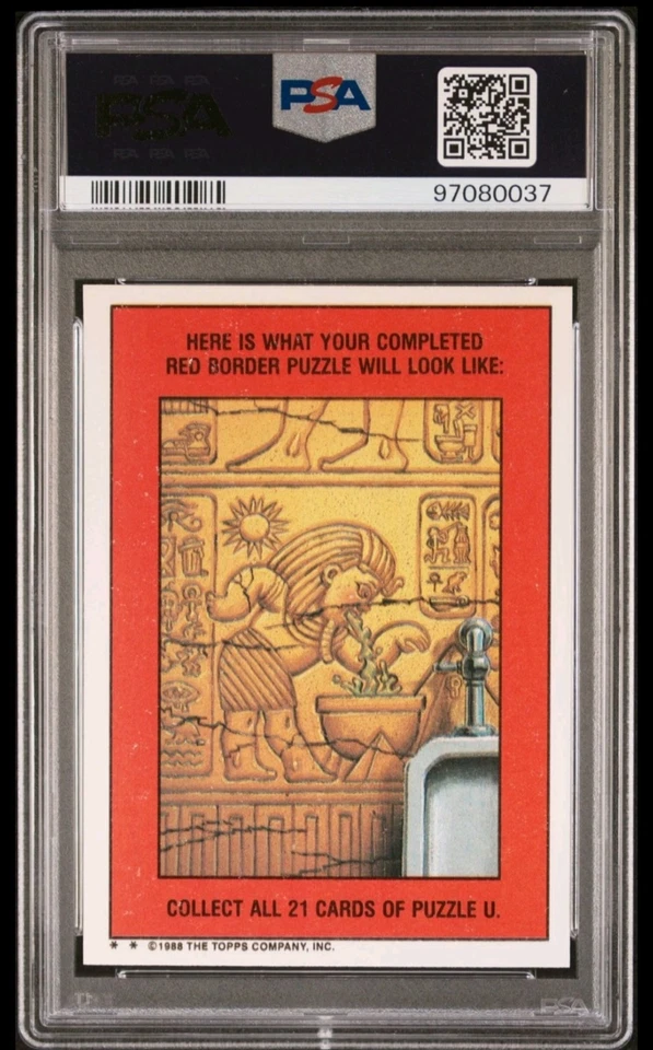 1988 GARBAGE PAIL KIDS STICKERS #583b HARRY GLYPH SERIES 15 PSA 10 GEM MINT - Image 2 of 2