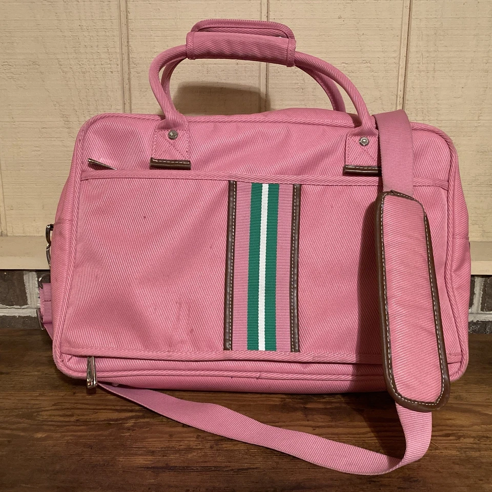Vintage Tommy Hilfiger PINK Duffle Bag - Image 2 of 4