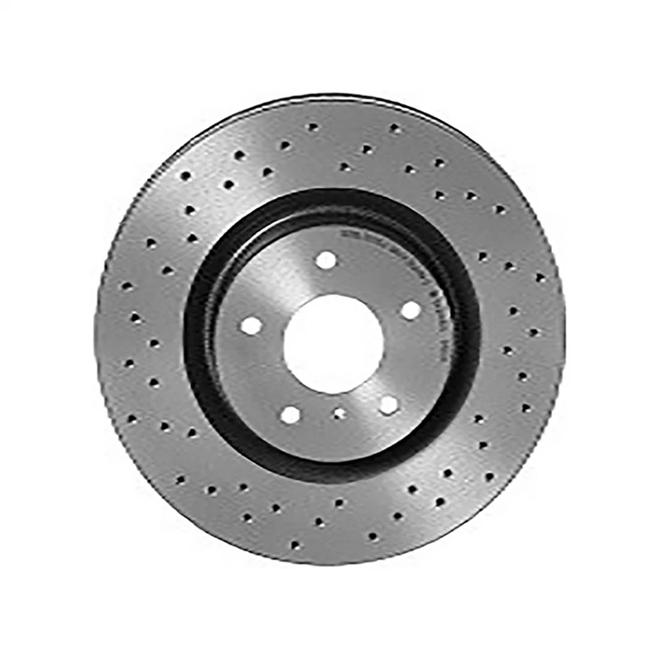 Kit de frenos delanteros Brembo rotores de disco perforados pastillas de cerámica para Nissan 350Z 3,5 L V6 Foto 2 de 4