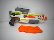 Nerf Modulus ECS-10 Motorized Blaster w/ 10-Dart Magazine White Green Orange