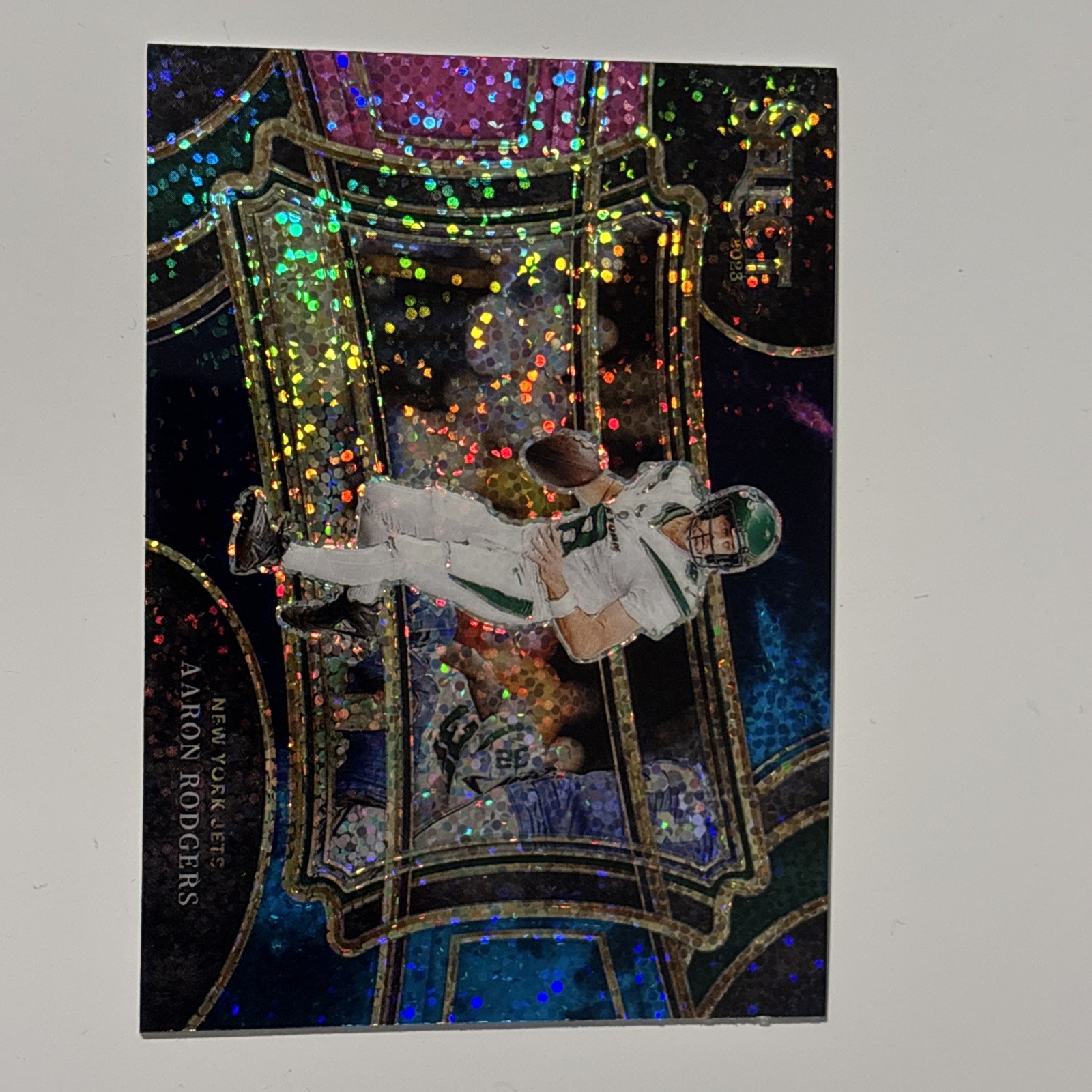 Aaron Rodgers 2023 Panini Select Field Level Cosmic Prizm #375 