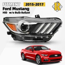 For 2015-2017 Ford Mustang HID W/LED DRL Headlight Projector Passenger Side