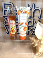 ALL NEW Bath  Body Works PRETTY AS A PEACH FINE FRAGRANCE MIST  BODY CREAM