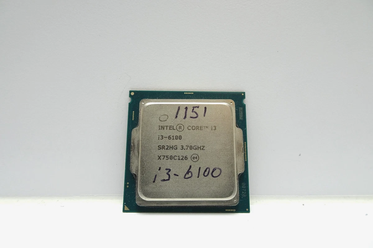 Core i3 6th Gen. Intel Core i3-6100 Processor Model LGA 1151/H4