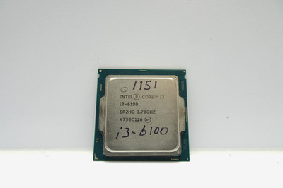 Intel Core i3-6100 CPU | 2 Cores | 4 Threads | 3.7 GHz | 1151 Socket