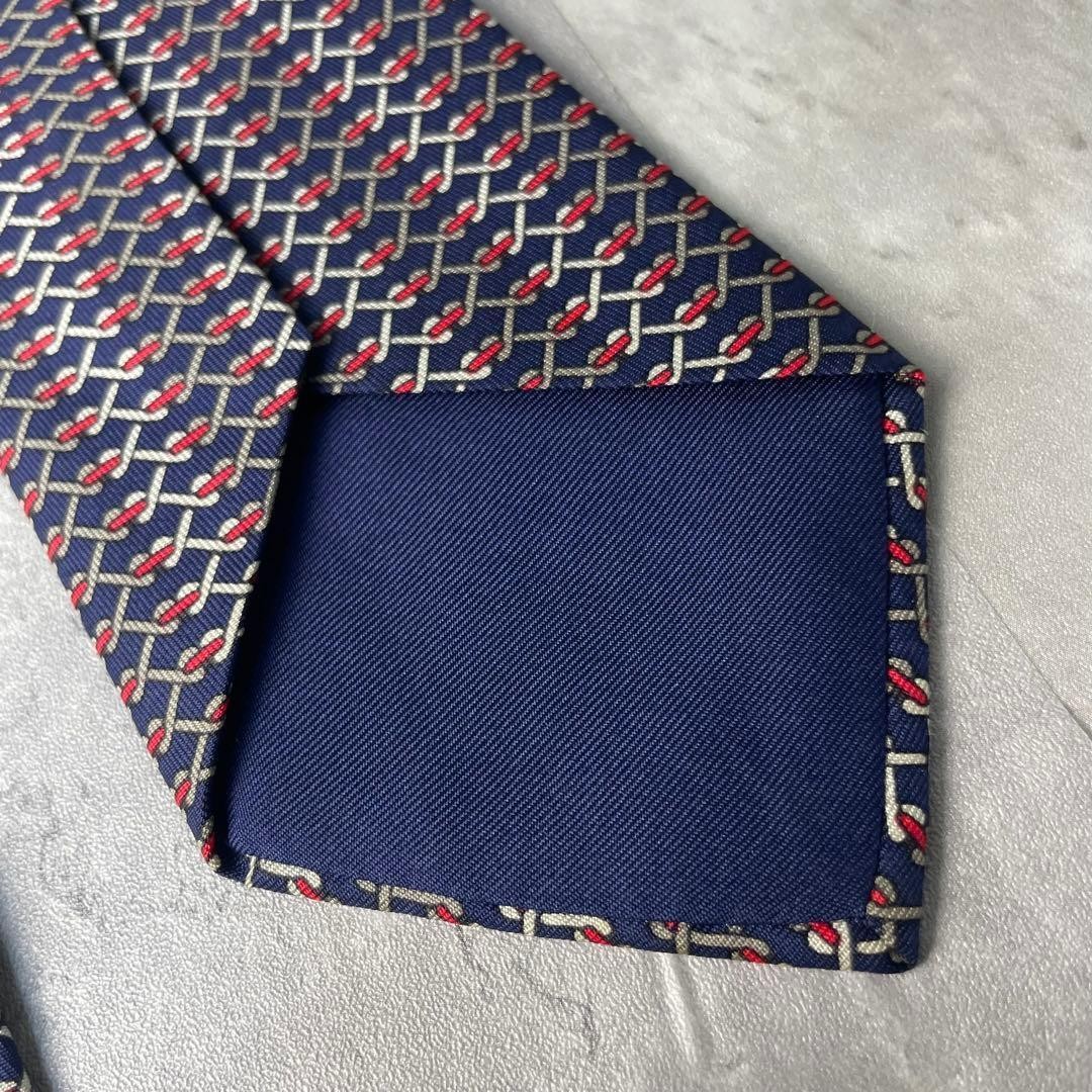 Good Condition HERMES Mysterious Pattern Checkere… - image 7