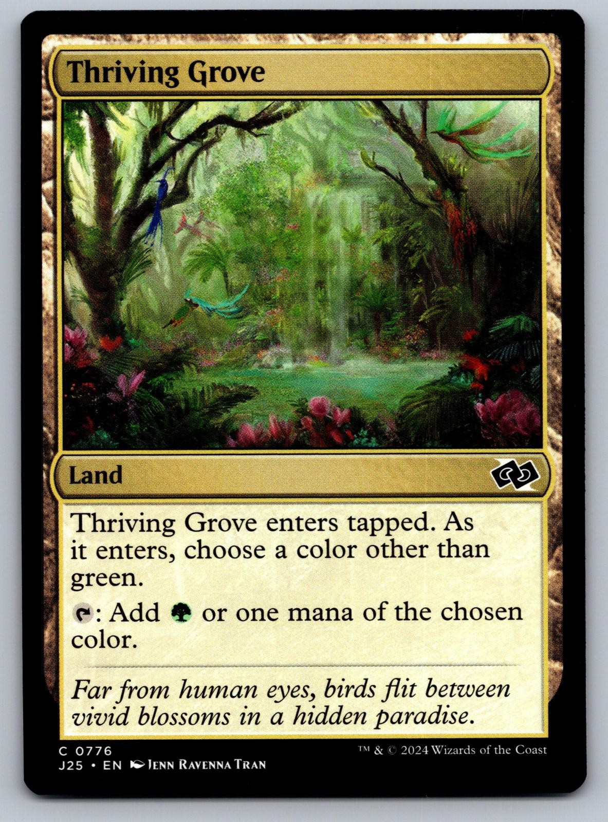 Thriving Grove 776 Common Foundations Jumpstart Magic: The Gathering Near Mint