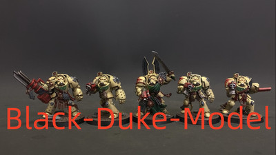 Deathwing Command Squad Space Marines Dark Angels Painted Miniature models