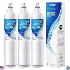 ICEPURE 3-Pack Refrigerator Water Filter Compatible with LG LT600P, KENMORE 9990
