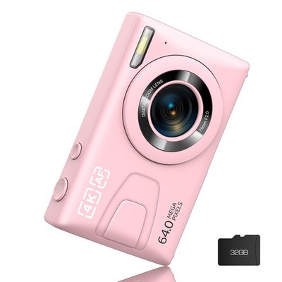 Digital Camera 4K 64MP Vlogging Camera Autofocus Point and Shoot Digital Came...