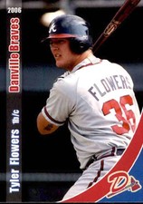 2006 Danville Braves Grandstand #20 Tyler Flowers Marietta Georgia Baseball Card