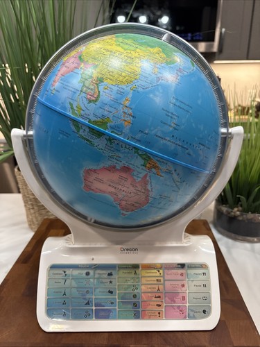 Oregon Scientific Infinity Xplore Smartglobe Untested * MISSING SMART PEN *