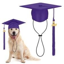 Huhumy Pet Graduation Cap 7.09 x x 3.94 inches/ 18 x 18 x 10 cm, Purple