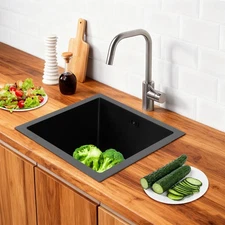 Black Modern Kitchen Sink,  Sink, Multifunctional Stainless Steel Sink