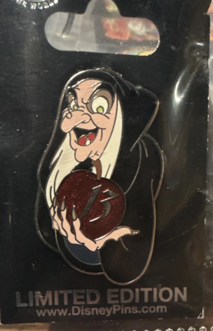 Disney Snow White Evil Queen Halloween Glitter Limited Edition Pin