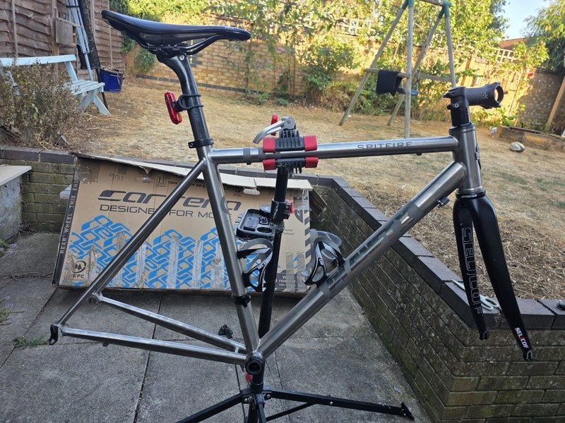Planet X Spitfire Titanium Road 50cm Medium Frameset & Vision 35 wheelset bundle