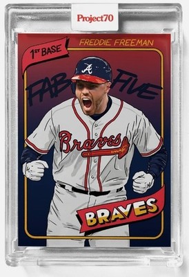 2021 Topps Project 70 #659 Freddie Freeman by Sophia chang
