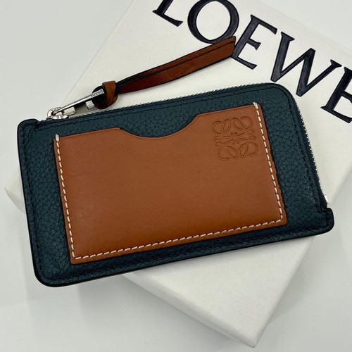 Loewe Fragment Anagram Coin Card Holder Brown Accessories Japan 072383