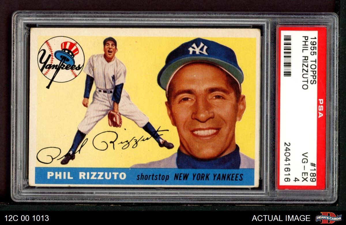 1955 Topps #189 Phil Rizzuto Yankees HOF PSA 4 - VG/EX
