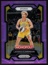 2024 Panini Prizm Monopoly WNBA - Layshia Carendon Pink Prizm /149 #57 FREE SHIP
