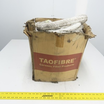 Taofibre SRG-100 Ceramic Fiber Braid Rope W/ Glass Insert 83' Long 1-1/4'' Thick