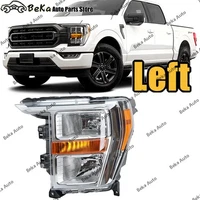 Left Front Headlight For 2021 2022 2023 Ford F150 F-150 Halogen Lamp Assembly (For: More than one vehicle)