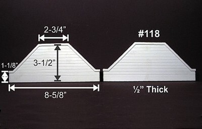 Monroe Models 118 Ho Maßstab Brücke Abutment Conc 2