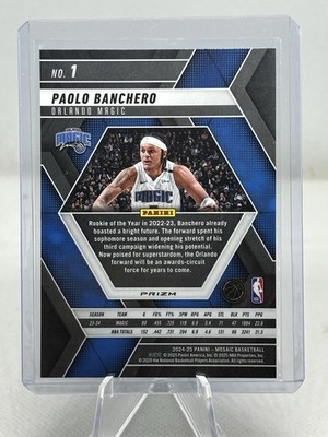 2024-25 Mosaic Paolo Banchero #1 Genesis Prizm SSP Case Hit RARE