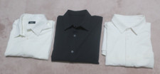 3 Lot Lululemon & Theory Men's Short Sleeve Athleisure Button Shirt Black/White