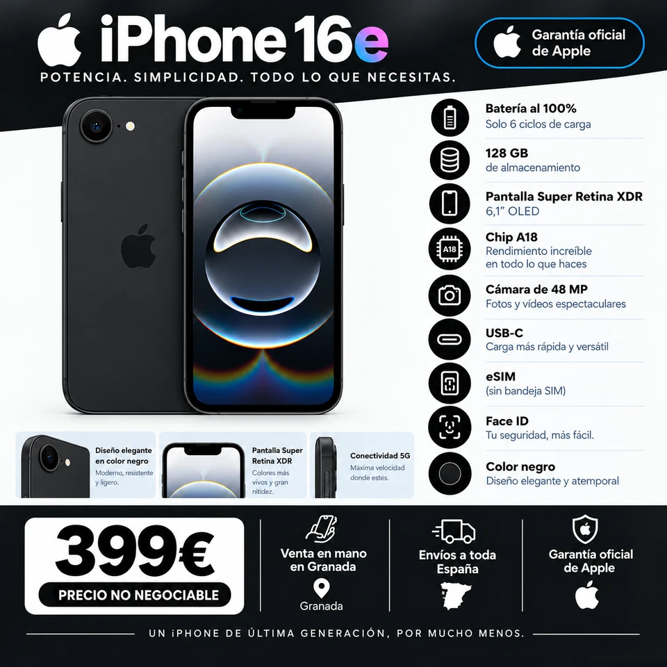 Apple iPhone 16e · 128GB