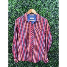 Tommy Bahama, Men s Plaid Shirt, Long sleeve Button up Shirt, Size M