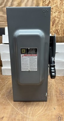 NEW SQUARE D H363 100 AMP 600V HEAVY DUTY SAFETY SWITCH FUSED 3 POLE  Out Of Box