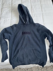 Blue Supreme Box Logo Hoodie | eBay