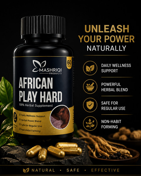 AFRICAN HERBAL Ampliación XXL Talla Max Ganancia 12 Pulgadas ¡AHORA! (60 CAPS)