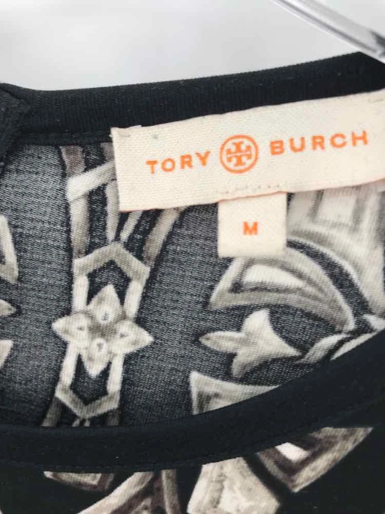 Abito Tory Burch nero taglia media midi manica lunga