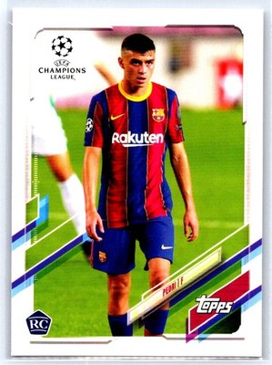 Pedri RC 2020-21 JAPAN Topps UEFA Champions League Soccer #61 Rookie Barcel bx6c