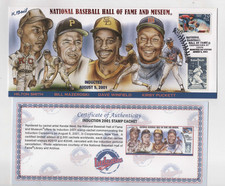 2001 National Baseball Hall of Fame Commemorative Cachet / FDC Winfield Puckett