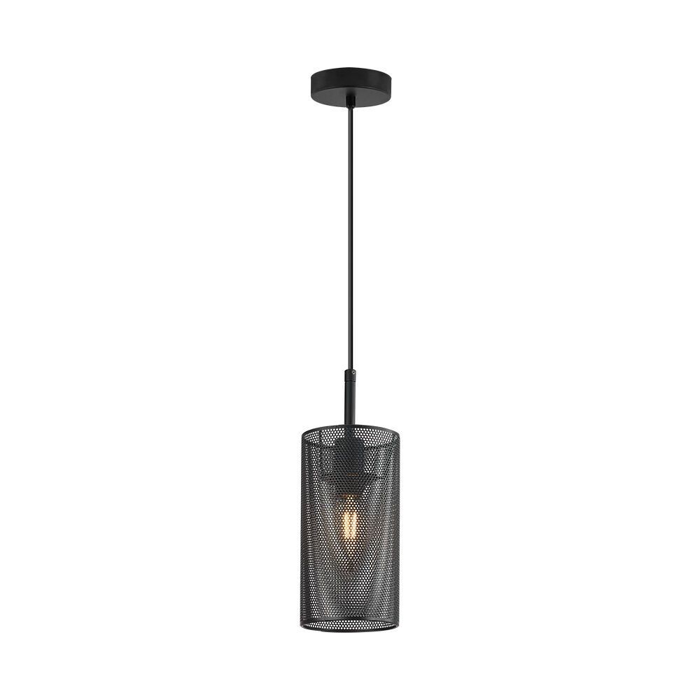 Suspension E14 noire IP20 pour remplacer un plafonnier usé
