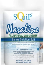 Squip Nasaline All Natural Sinus Relief Saline Solution Salt 12 oz (340 g)