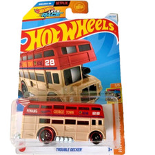 HOT WHEELS 2024 TROUBLE DECKER TAN & RED 126/250 HTB45 HW FAST TRANSIT SEALED