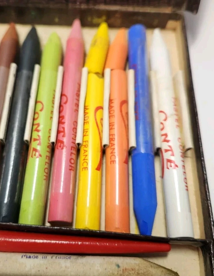 Пастели Contelor от Conte. Винтажные пастели Франция художественные принадлежности винтаж - Изображение 3 из 4