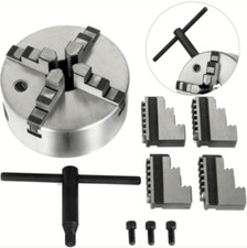 Mandrino autocentrante per tornio 4+4 griffe Ø 130mm
