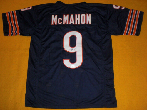 JIM McMAHON SIGNED CHICAGO BEARS HOME BLUE JERSEY BYU Cougars - J.S.A. Certified - Picture 2 of 6