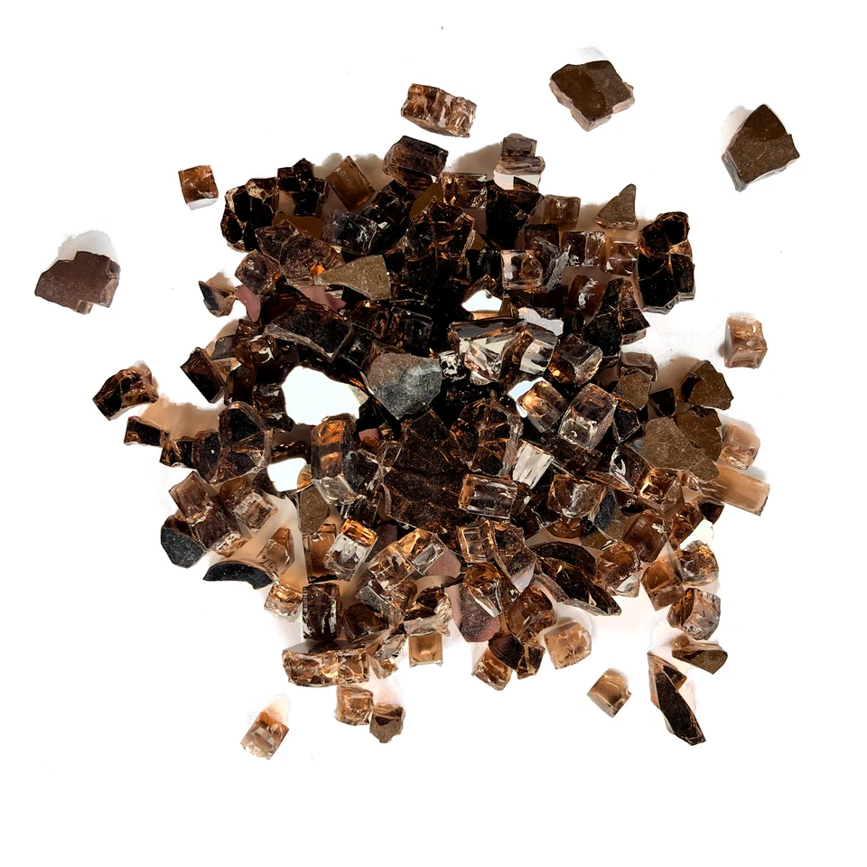 Vidrio de fuego reflectante premium de 1/2" - 10 lb - negro, azul, bronce o gris Foto 4 de 4