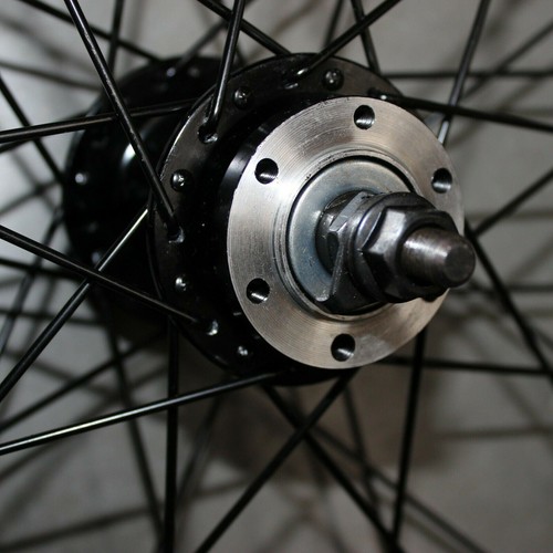 Kids BMX Front Wheel Rim 20'' Bike Wheel Rim Black Spokes Disc/V Brake - Picture 8 of 12