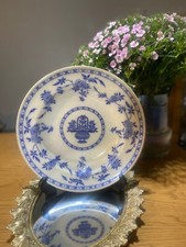  Antike Minton Mitte 18. Jahrhundert große blau-weiße Schale