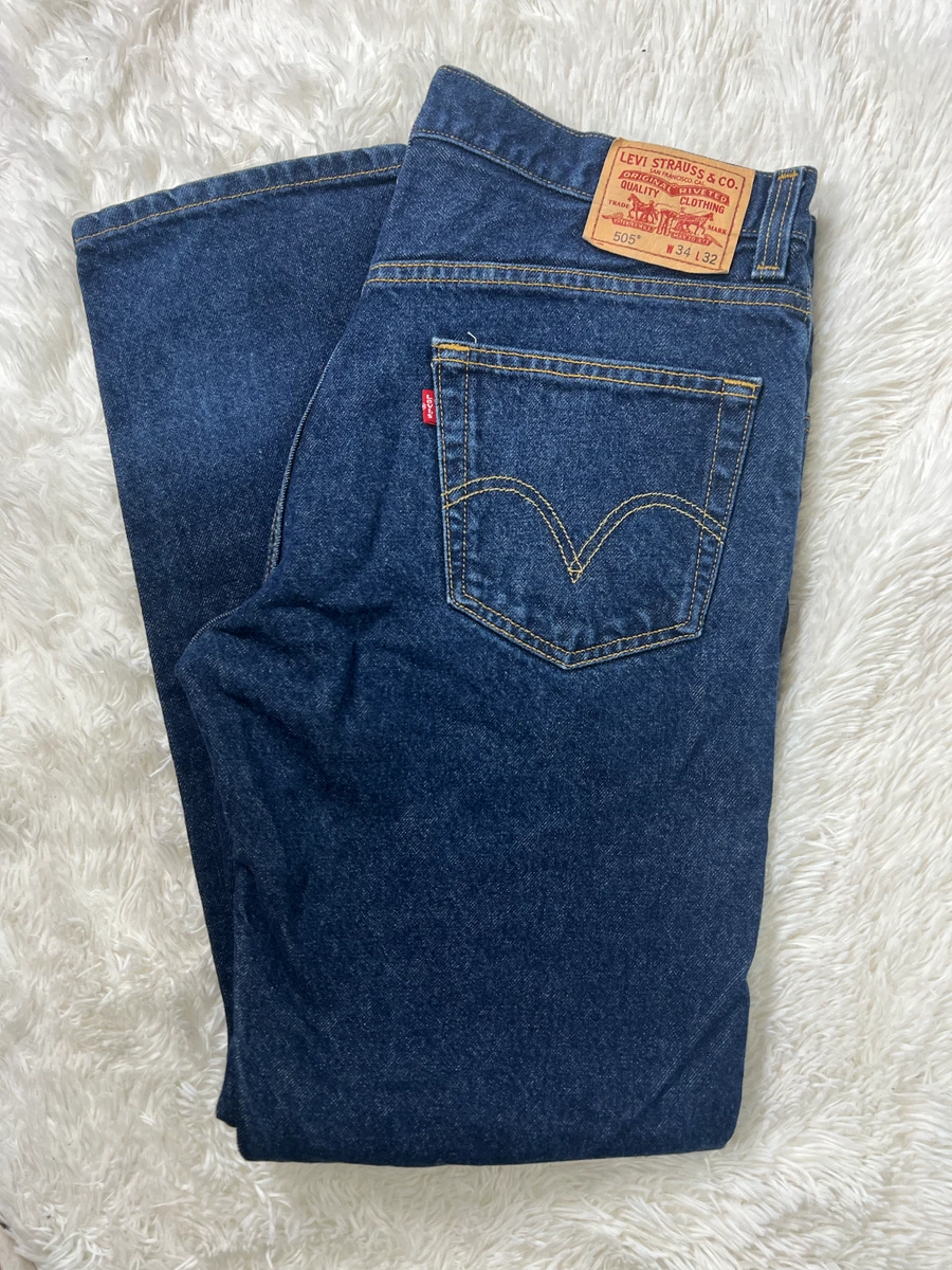 Levi's 505 dark clearance blue