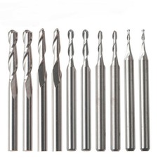 10 Pcs 1/8'' Shank Ball Nose End Mill CNC Engraving Router Bits Milling Cutter